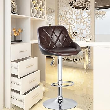 MBTC Kerland Bar, Kitchen, Cafeteria Stool in Brown & Black