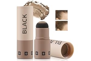 Boobeen Hairline Powder Stick, Root Touch Up and Hair Shadow Powder Stick, Waterproof Hairline Filler to Cover Gray Hair, Thinning Hair