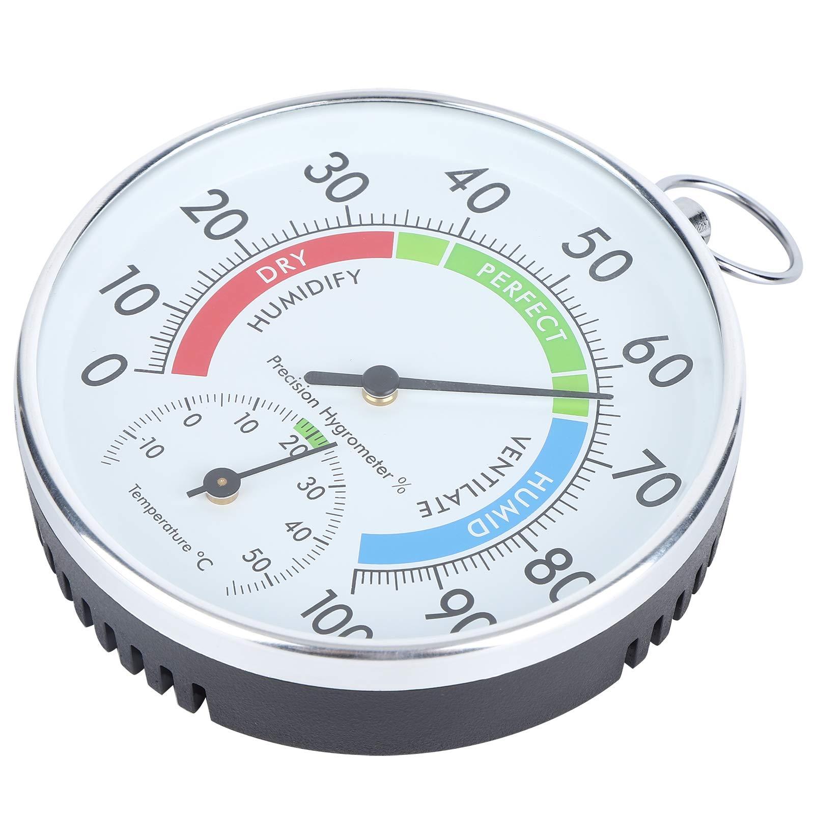 ciciglow Greenhouse Hygrometer, Aluminum Alloy, Wall Mount, High Measurement Accuracy, for Household Indoor Planting, Part Number ciciglowug0em3yrqp