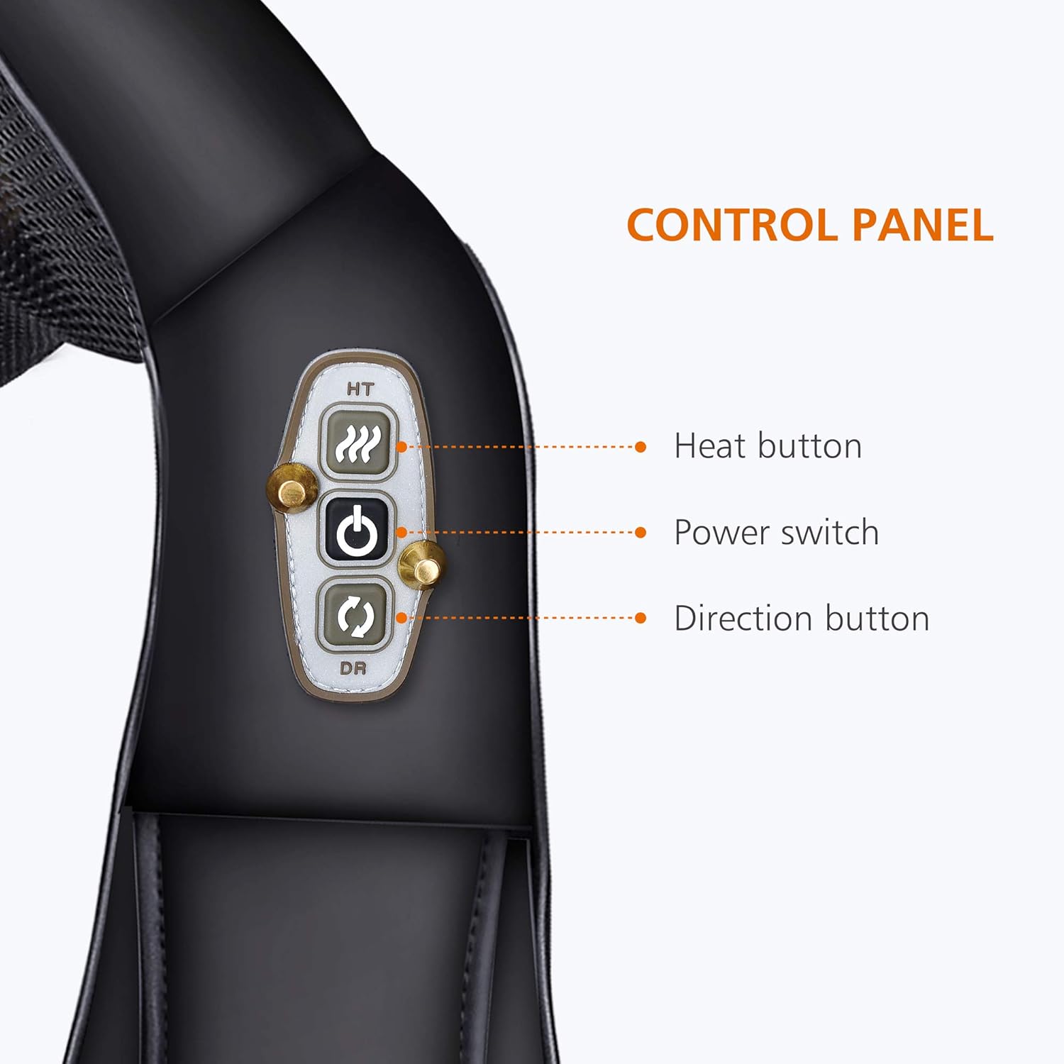 Snailax Shiatsu Neck and Shoulder Massager - Back Massager with Heat, Deep Kneading Electric Massage Pillow for Neck, Back, Shoulder,Foot Body: Health & Personal Care