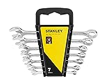 Stanley 7-Piece Combination Wrench Set, Gray, Alloy