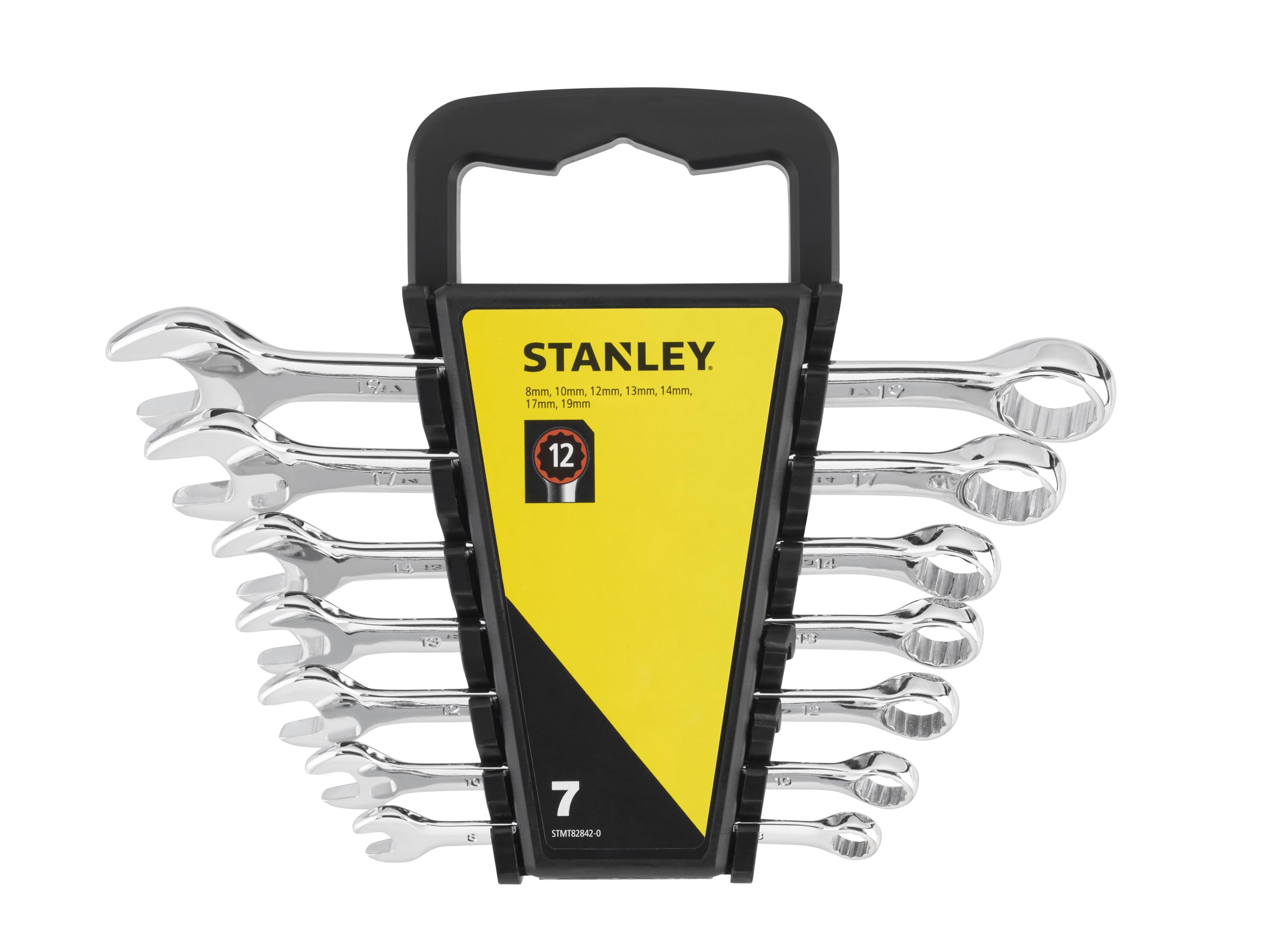 STANLEY Combination Wrench Set, 7 Piece,Forged in Corrosion Resistant Chrome Vanadium Steel with a high Chrome Finish.