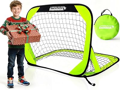Portable Football Goal 100x70 cm Mini Pop Up Net with Case