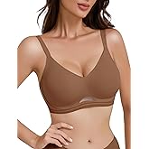 Easybunny Gel Bras for Women Comfortable No Underwire Seamless Jelly T-Shirt Bra with Soft Support Everyday Full Coverage Bra