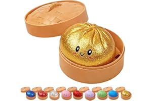 2026 New Glitter Dumpling, Glitter Dumpling Squishy Box, Dumplings Squishy for Playing, Party, Alone (#05)