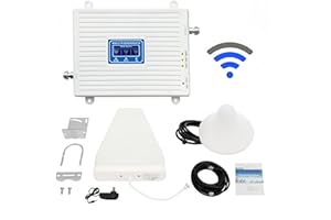 MOCHAG Cell Phone Signal Booster for Home, Boost 900/1800/2100MHz GSM DCS Supports 2G/3G/4G/5G and Band 8/3/1 Bands, GSM DCS Mobile Signal Amplifier Repeater LTE Signal Booster Kit, Coverage Area Up to 150㎡