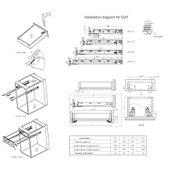 6 Pairs of 21 Inch Undermount Soft Close Drawer