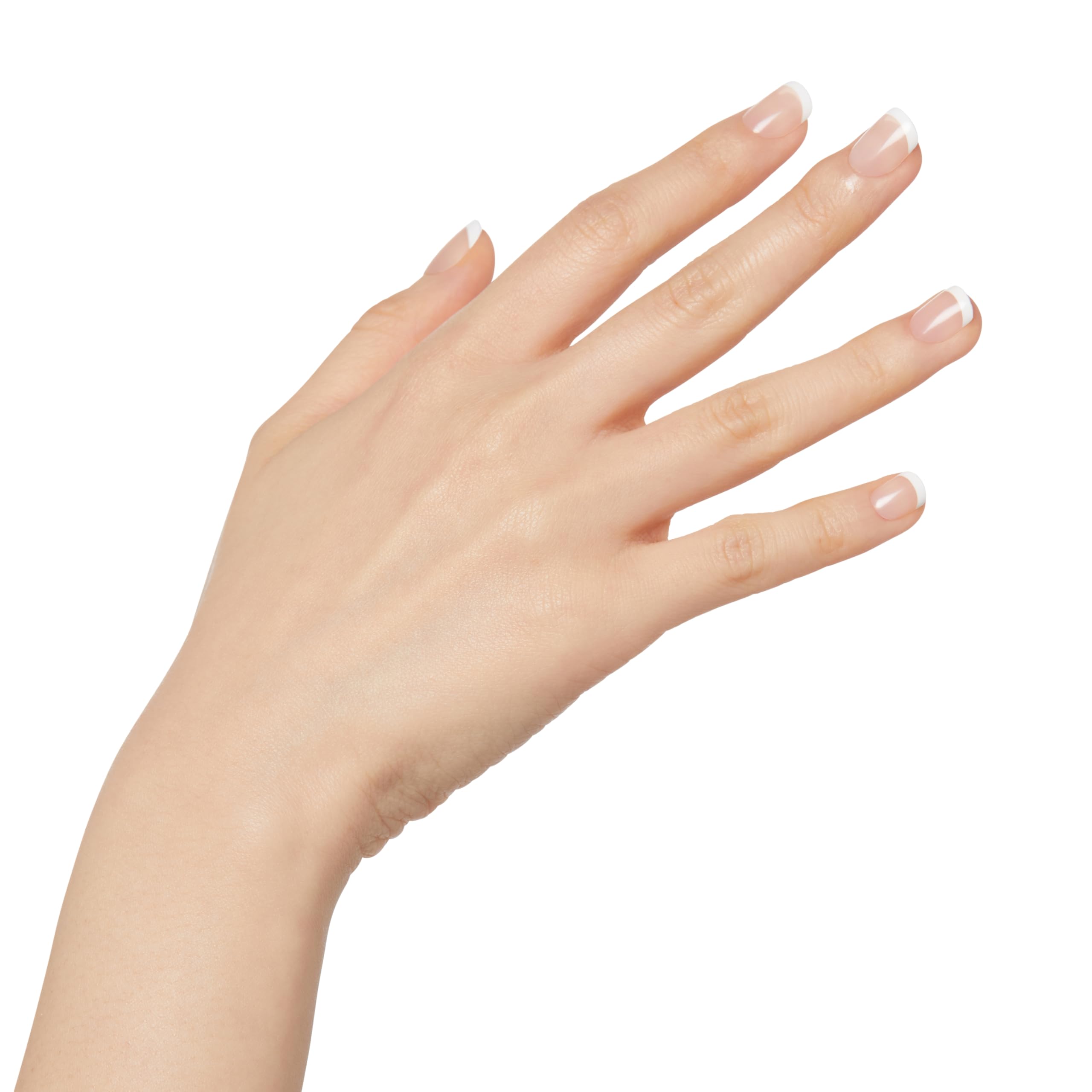 KISS Salon Acrylic, Press-On Nails, Nail glue included, 'Crush Hour', French, Petite Size, Squoval Shape, Includes 28 Nails, 2g Glue, 1 Manicure Stick, 1 Mini File - Image 5