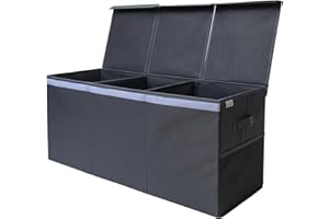 SoftOwl Extra Large Toy Storage Organizer with Lid - Sturdy, Collapsible Toy Chest Storage Box Design - Toys Bin with Dividers for Kids, Nursery, Bedroom, Playroom 37"x16"x14"