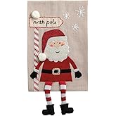 Mud Pie Christmas Santa Dangle Leg Towel