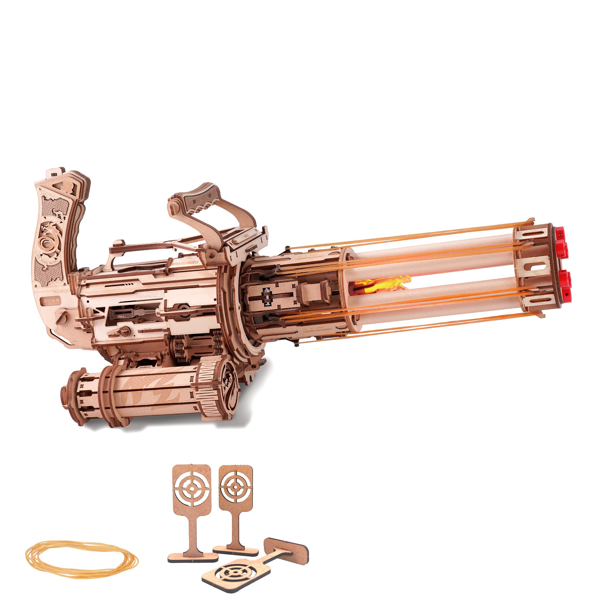 ROKR 3D Puzzle Model Kits For Adults to Build Rotating-Barrel Machine Gifts For Men Him LQA01