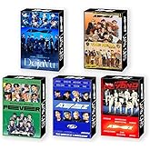 HOMRAA 5 Pack/150 Pcs Lomo Card Kpop Photocards Greeting Card with Postcards for Ateez
