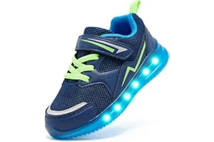 Floranate Flora LU1 Light Up Shoes Toddler Size 5 to Little Kid Size 12 for Boys and Girls
