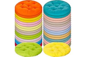 Tinideya 36 Pcs Round Floor Pillows 15.7 Inch Flexible Seating Pillows Chair Floor Cushions Reading Cushions for Kids Adults Classroom Home School Playing Supplies,18 Colors (Multicolor)