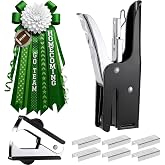 Homecoming Mum Supplies, Stapler with 1000 Staples and Remover, Black | Homecoming Supplies for Football Week, Back to School Craft Assembly, Handle Design for Layering Ribbons, Remover Included
