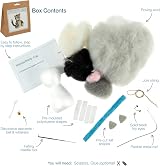 Trimits Needle Felting Craft Kit Cat - 6 x 10cm Beginner Set view 2