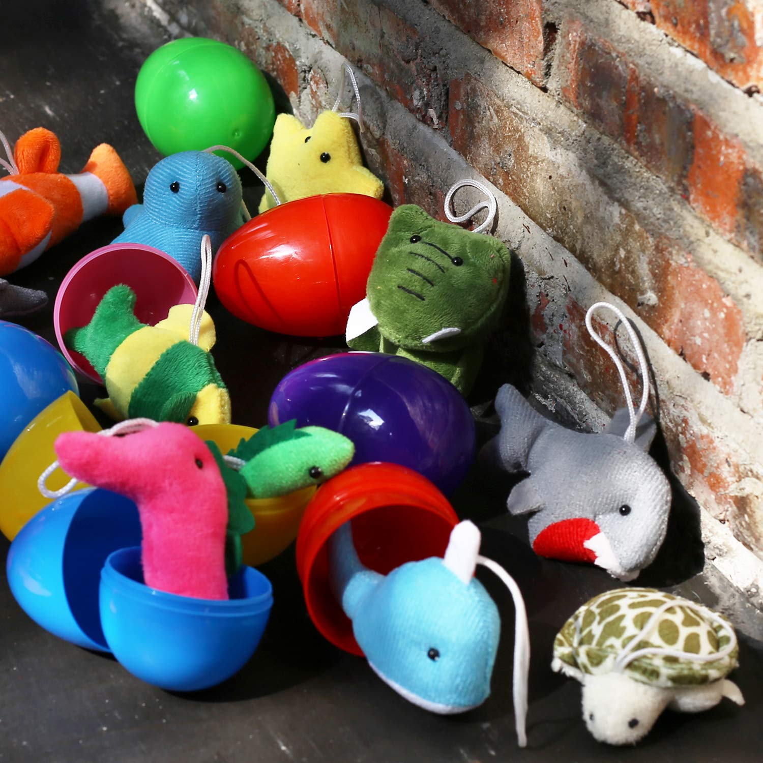 25 Pack Mini Ocean Animal Plush Toys,Sea Creatures Stuffed Toy for Kid Party Favor,Small Keychain Decoration for Christmas Tree,Goody Bag Fillers,Stocking Stuffers,Easter Eggs Fillers,Dog Cat
