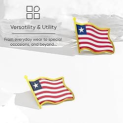 Liberia Flag Lapel Pin - Enamel Metal National