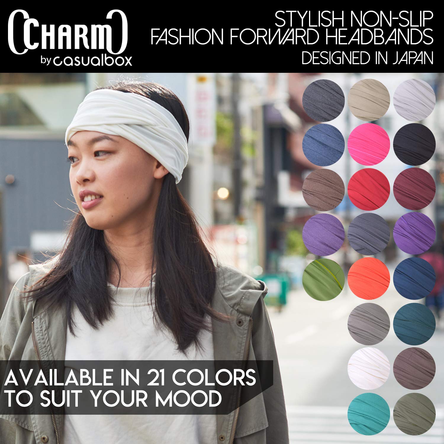 Mens Womens Elastic Bandana Headband Japanese Long Hair Dreads