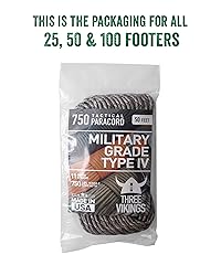 Three Vikings Paracord Rope - 100% Nylon 11 Strand