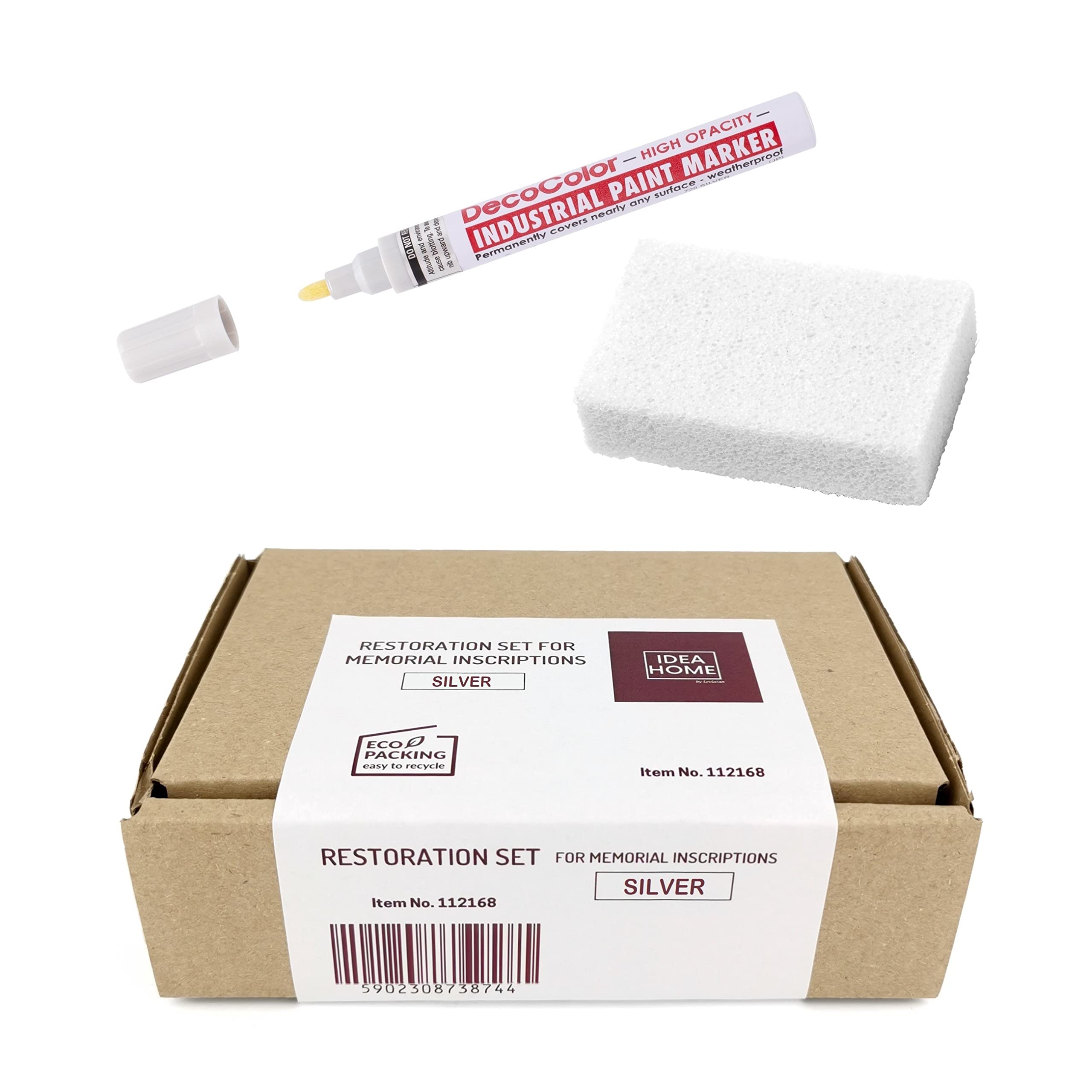 LEVIATAN Set for Restoration of inscriptions on gravestones, Oil Markers, Silver