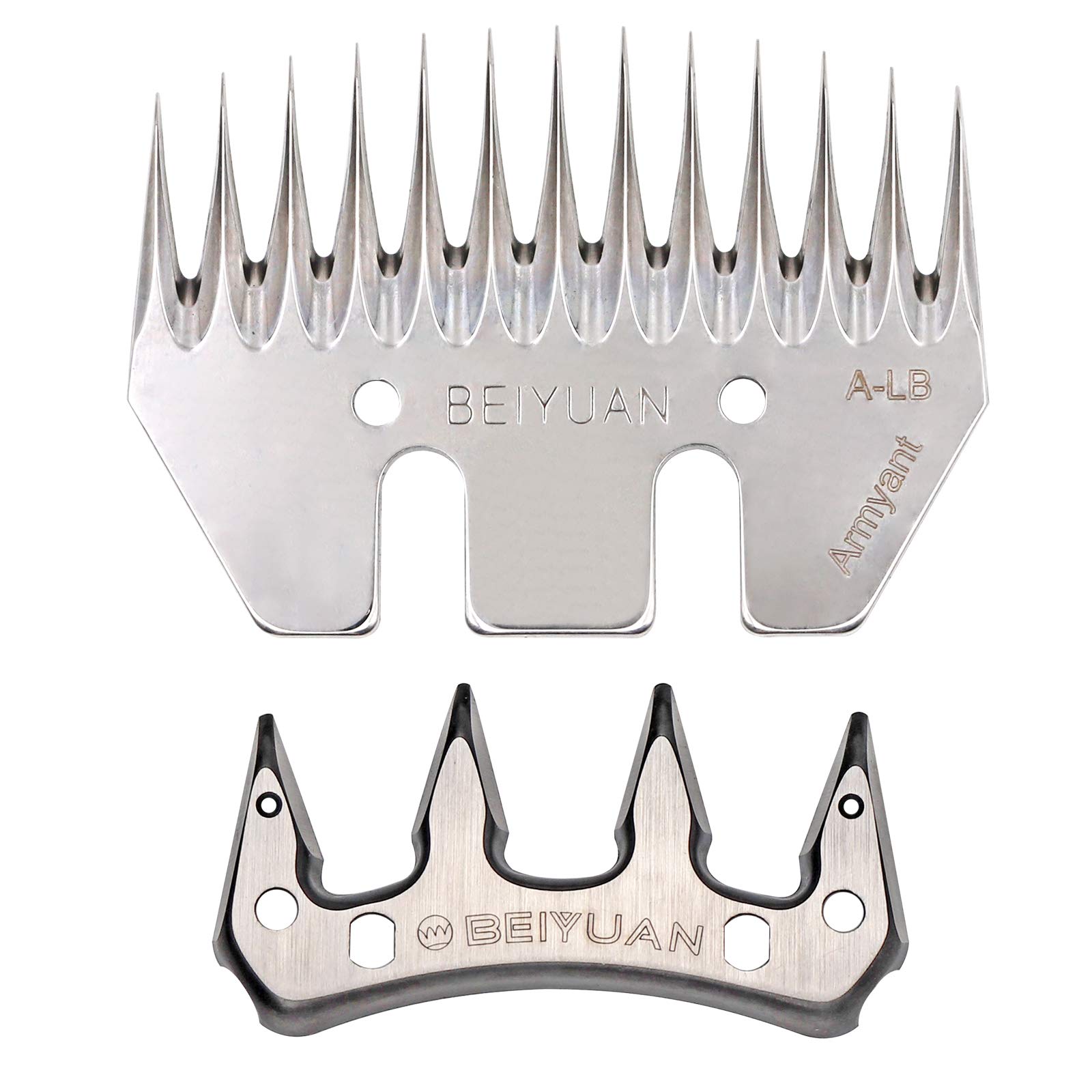 Svauoumu 13 Teeth Straight Sheep Shearing Clipper Blade Electric Wool Comb Cutter Goats Clipper Scissors Blade Stainless Steel Sheep Shears,Used for Sheep Goats