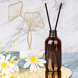 PINIWON 12 Pack 4 oz Amber Glass Bottles, 120ml