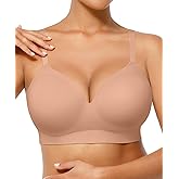 FeelinGirl Wireless Supportive Bra for Women, Seamless Comfort Bralettes No Underwire Full Coverage Everyday Bras