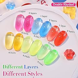 Double Rhythm 6 Pcs 15 ML Gel Polish Set Same Color