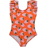 Portakal One Piece Swimsuit for Girls Cute Swimwear Bathing Suit Swimwear for 3-12 Years