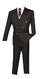 VINCI Wool Feel 6 Button Double Breasted Solid