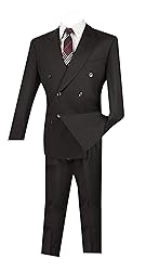 VINCI Wool Feel 6 Button Double Breasted Solid