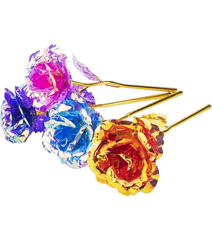 rose様 Amazon.com: 5/10pc Galaxy Rose Flower Gifts for Women Mom
