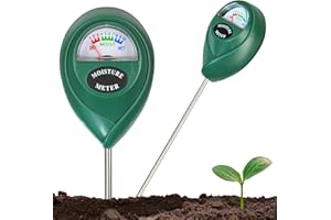 GARDEN GENIUS Soil Moisture Meter for Indoor & Outdoor Plants – Water Meter & Hygrometer for Houseplants, Gardens, Potted Plants and Farming, No Batteries Needed – Ideal for Lawn Care and a Great Gift for Gardeners