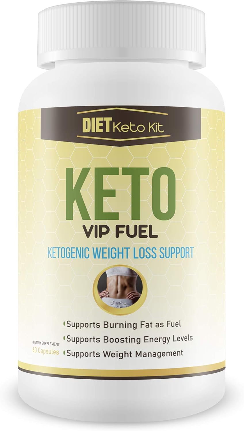 Keto VIP Fuel - Ketogenic Weight Loss Support - Lose More Weight - Burn More Fat - Faster Ketosis for Improved Weight Loss - Diet Keto Kit Keto VIP Fuel - Keto Weight Loss: Health & Personal Care