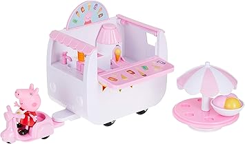 Peppa Pig Le Stand De Glace De Peppa Vehicule Decor Figurine 5 Cm Amazon Fr Jeux Et Jouets