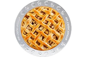 Sel Natural 1 Pack Pie Crust Shield Aluminum Non-Stick Pie Crust Protectors for Edges for Baking, Fits 9.5 Inch to 10.5 Inch Pie Plates, Ideal for Thanksgiving Christmas Home Kitchen Bakers (1)
