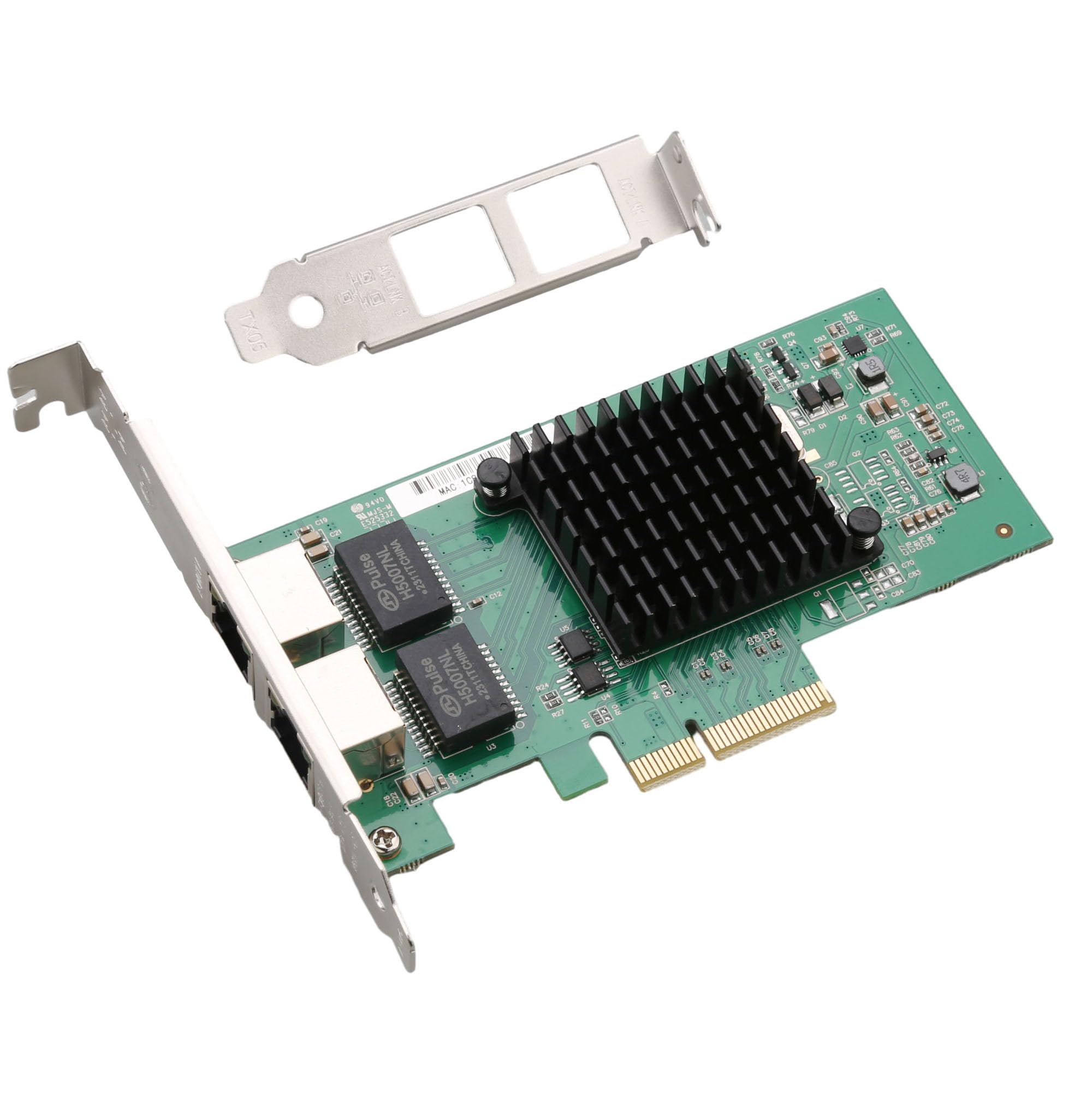 Dual-Port PCIe x4 Gigabit Network Card with Intel
