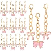 Mikovivi 30pcs Bow Keychain, Cute Pink Bowknot Key Chain Durable Bag Charms & Purse Accessories Perfect Party Favors for Handbags Backpacks Wallets