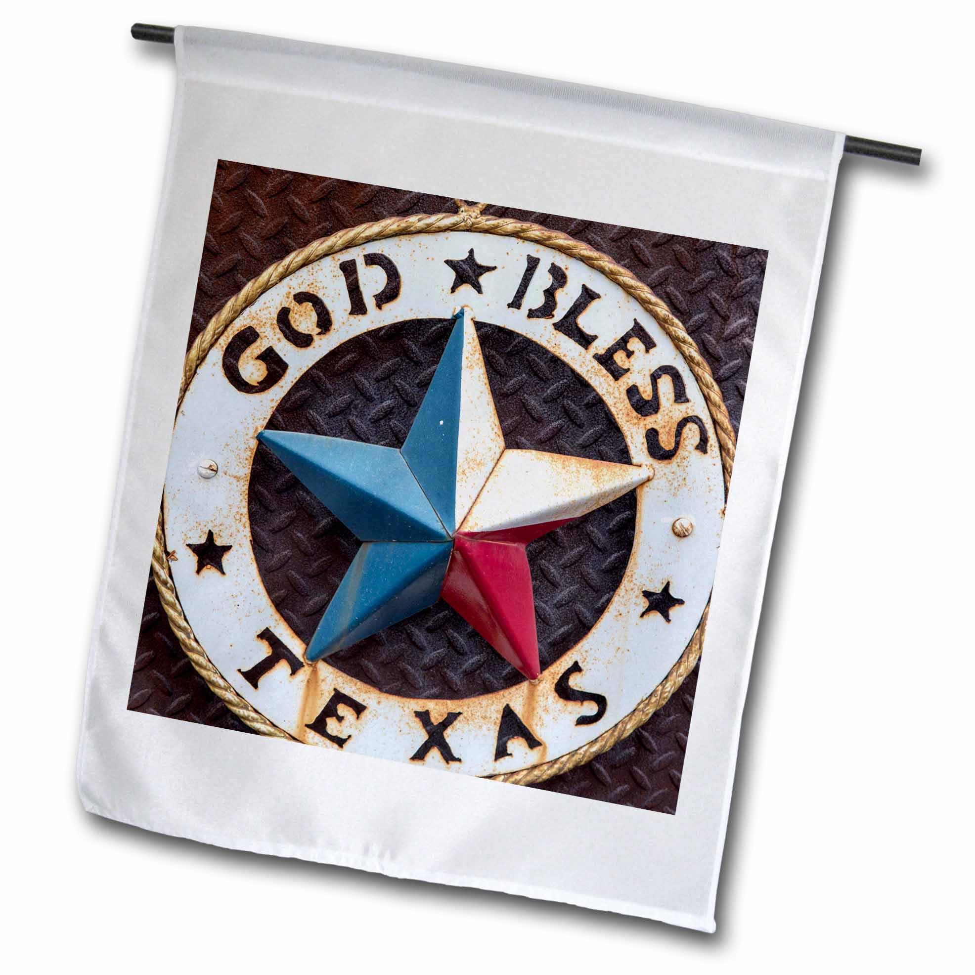 3dRose Lone Star of Texas Emblem, Austin, Texas, Usa - Garden Flag, 18 x 27-inch (fl_190191_2)