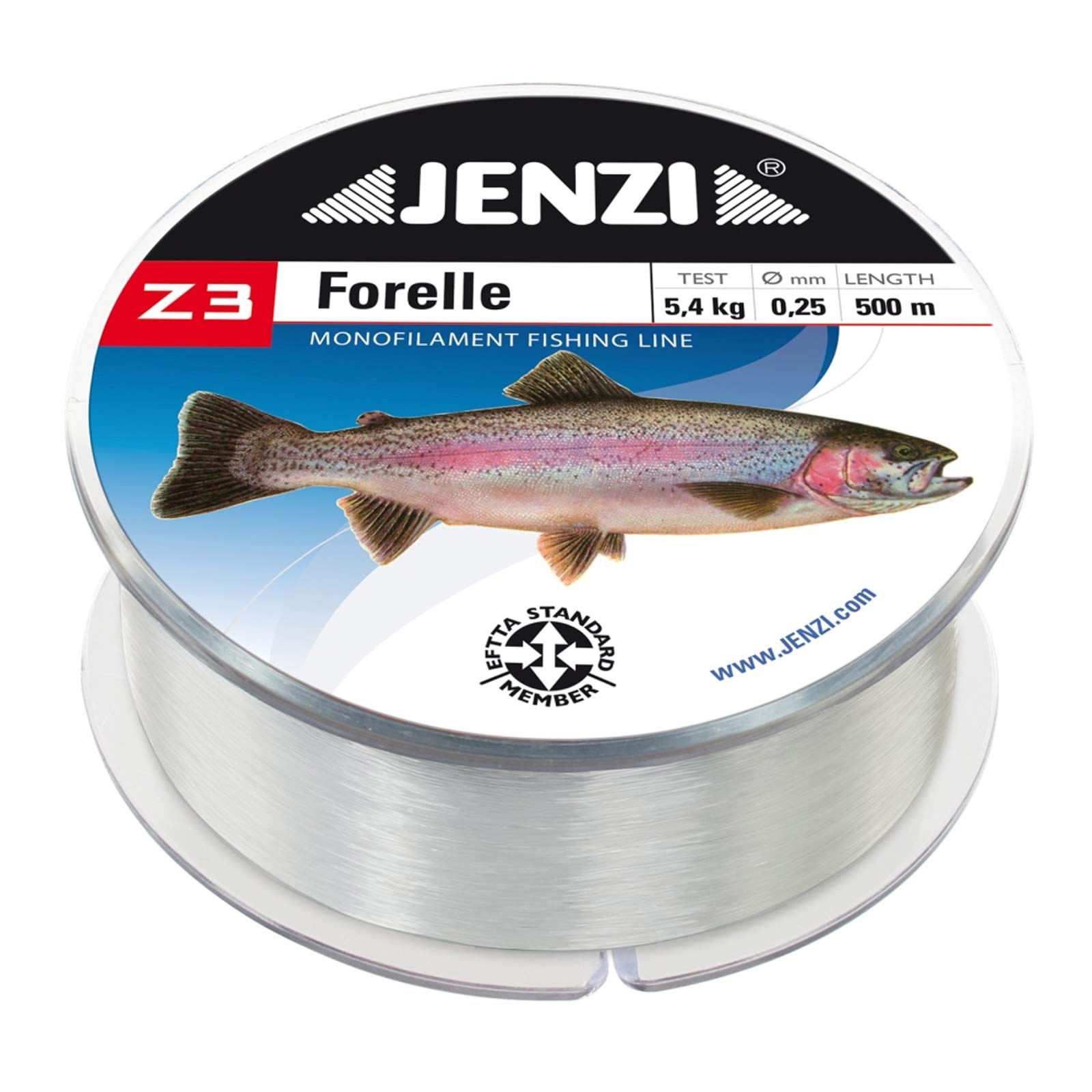 Jenzi Z3 Line Trout Fishing Line 0.25 mm 4.8 kg 500 m