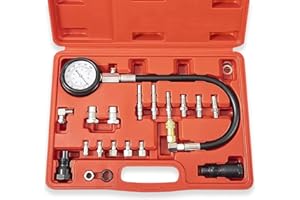 Shankly Diesel Engine Compression Tester Automotive Fuel Pressure Tester Kit, Engine Compression Gauges Tool 1000 PSI with Cylinder Compression Tester Hose - Comes with Carrying Case