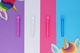Henbrandt 12 x Unicorn Bubble Tubes 4ml with Wand Party Bags Kids view 5