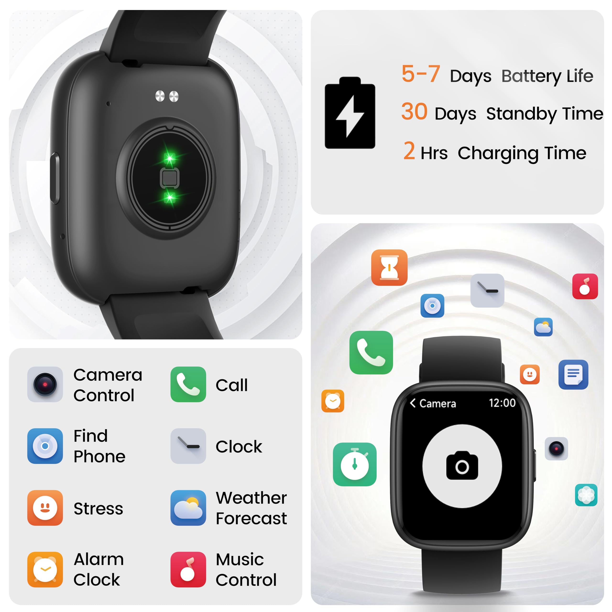 Smart Watch with Alexa Built-in, 1.83