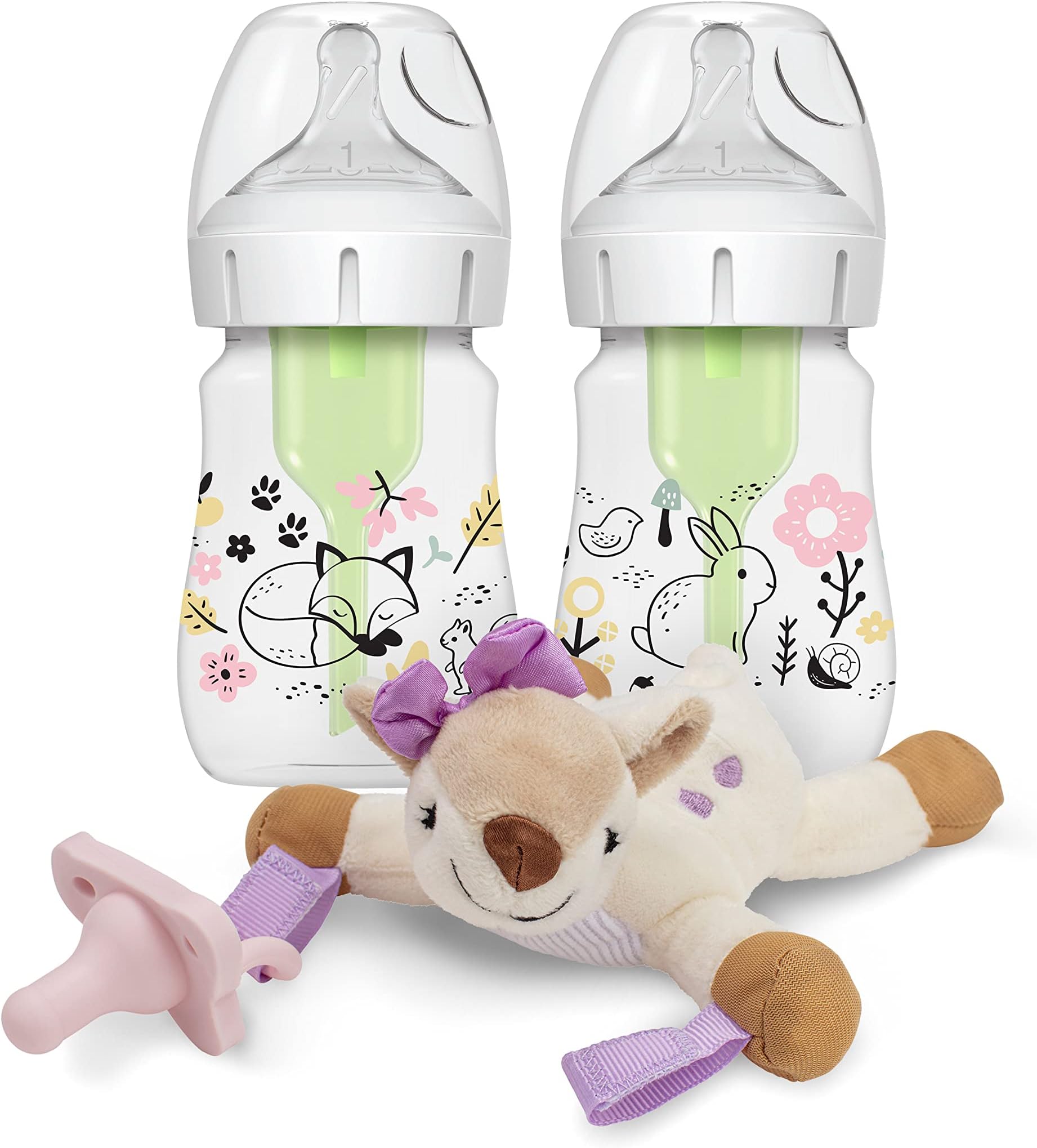 Dr Brown's Options+ PP Wide-Neck 9oz/270mL Feeding Bottle (Multi Dino) - The Baby Store