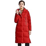 Orolay Women's Winter Down Coat Windproof Long Down Jacket with Adjustable Hood