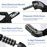 Sportneer Bike Lock 5-Digit Resettable Chain Lock High Security 6mm Mn Steel view 5