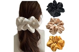 Large Satin Scrunchies Oversized Scrunchie Jumbo Scrunchies Giant Scrunchie big Silk Scrunchies for Women and Girls