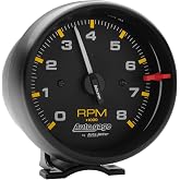 AUTO METER 2300 Autogage Tachometer,3.750 in., Black dial/Black bezel