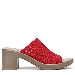 LifeStride Women's Ella Heeled Sandal Fire Red 7.5 W